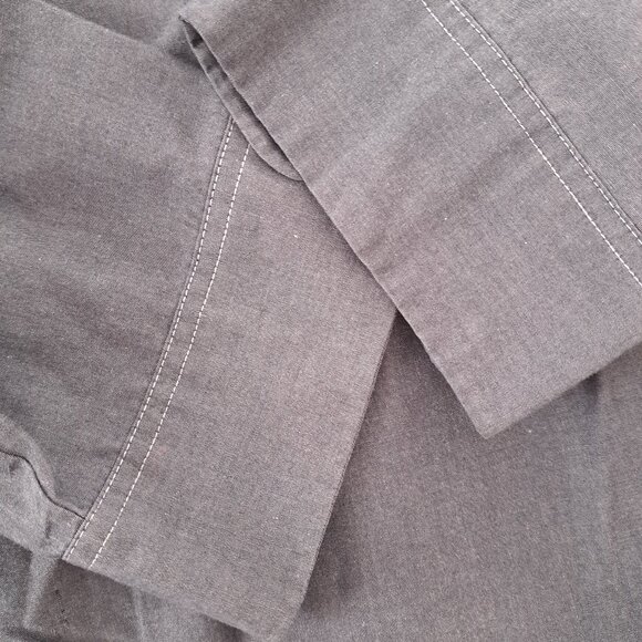 Dickies Work Shirt Mens Size 2XL Long Sleeve Button Up Charcoal Color - Picture 10 of 10